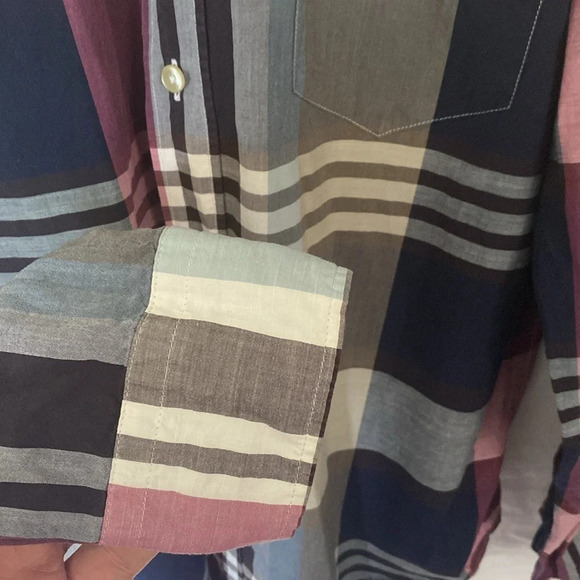 Lacoste Button Up Long Sleeve Shirt Size 41, M/L US - Picture 8 of 8